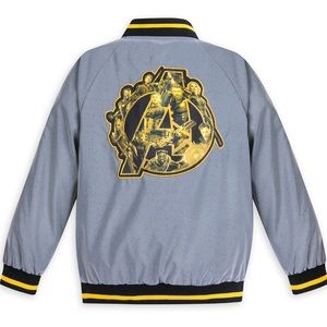 Disney Youth The Avengers Infinity War Reflective Bomber Jacket Marvel Kids 7/8
